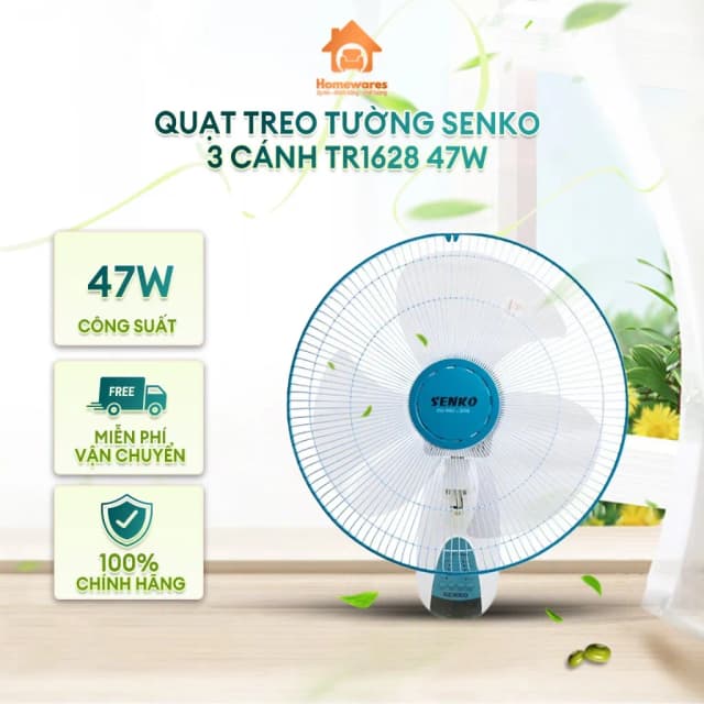 So sánh giá Quạt treo tường Senko 3 cánh TR1628 47W rẻ nhất? - Ảnh 13