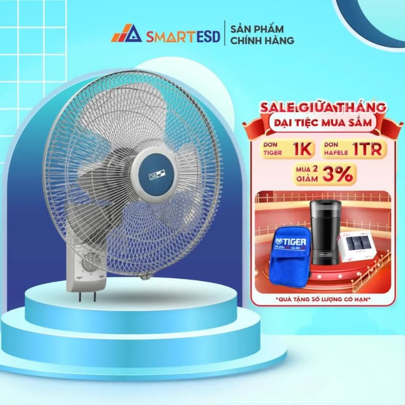 So sánh giá Quạt treo tường AC 3 cánh AWF04A163 55W - Tìm sản phẩm giá rẻ nhất - Ảnh 8