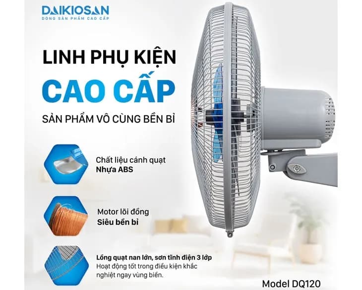 So sánh giá Quạt treo tường Daikiosan 6 cánh DQ122 60W - Tìm sản phẩm giá rẻ nhất - Ảnh 17