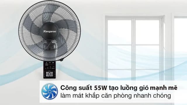 So sánh giá Quạt treo tường Kangaroo 5 cánh KG724 55W rẻ nhất? - Ảnh 13