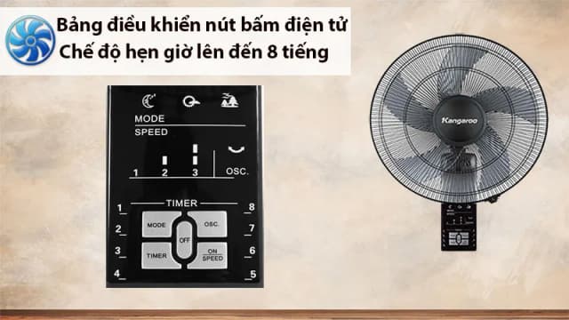 So sánh giá Quạt treo tường Kangaroo 5 cánh KG724 55W rẻ nhất? - Ảnh 15