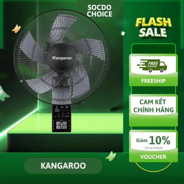 So sánh giá Quạt treo tường Kangaroo 5 cánh KG724 55W rẻ nhất? - Ảnh 16