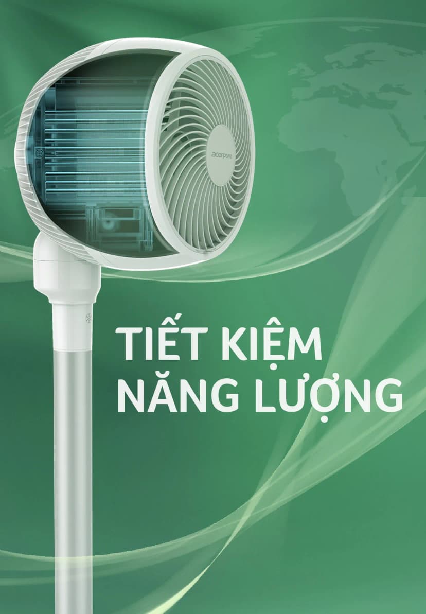 Quạt tuần hoàn Acerpure Cozy F1 3 cánh AF551-20W 25W - Giá rẻ nhất hôm nay - Ảnh 10