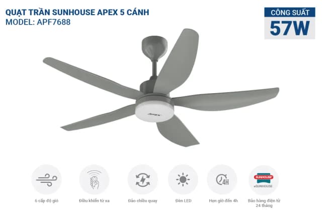 Top 1 so sánh giá Quạt tuần hoàn Sunhouse Apex 3 cánh APF7321G 40W - Tìm sản phẩm giá rẻ nhất - Ảnh 11