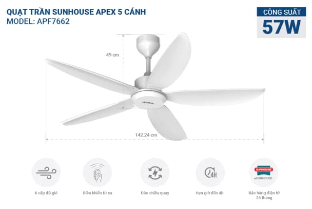 Top 1 so sánh giá Quạt tuần hoàn Sunhouse Apex 3 cánh APF7321G 40W - Tìm sản phẩm giá rẻ nhất - Ảnh 18