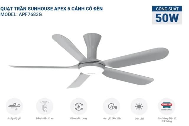 Top 1 so sánh giá Quạt tuần hoàn Sunhouse Apex 3 cánh APF7321G 40W - Tìm sản phẩm giá rẻ nhất - Ảnh 19