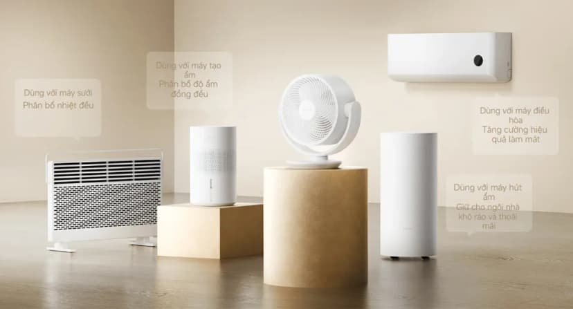 Quạt tuần hoàn Xiaomi Smart Desktop Air Circulation Fan EU 3 cánh BHR9872EU 18W - Giá rẻ nhất hôm nay - Ảnh 13