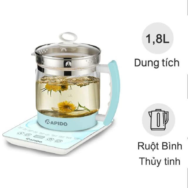 Bình đun siêu tốc Rapido 1.8 lít RK1815-2S - Ảnh 12