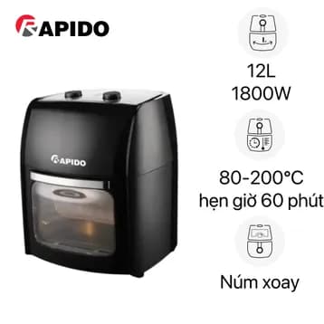 So sánh giá Lò chiên không dầu Rapido 12 lít RAF-12M1 rẻ nhất? - Ảnh 11