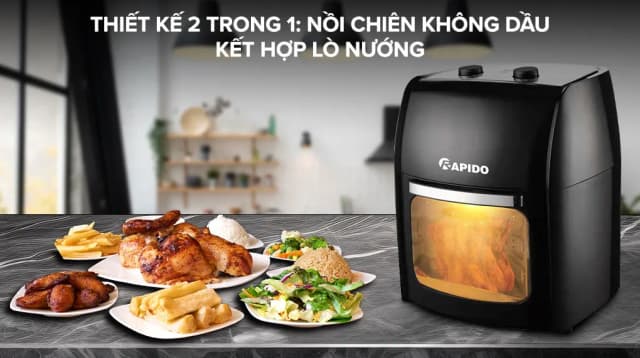 So sánh giá Lò chiên không dầu Rapido 12 lít RAF-12M1 rẻ nhất? - Ảnh 10