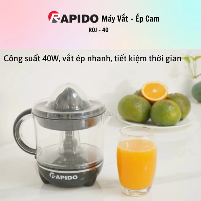 Top 1 so sánh giá Máy vắt cam Rapido ROJ-40 - Tìm sản phẩm giá rẻ nhất - Ảnh 15