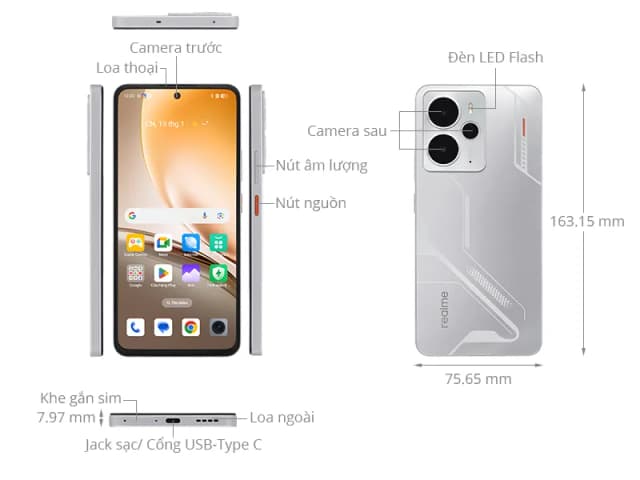 Điện thoại realme 14 5G 12GB/256GB - 16