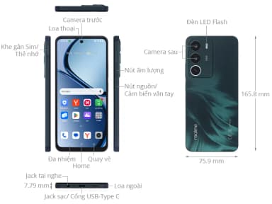 Điện thoại realme C71 6GB/128GB - 16