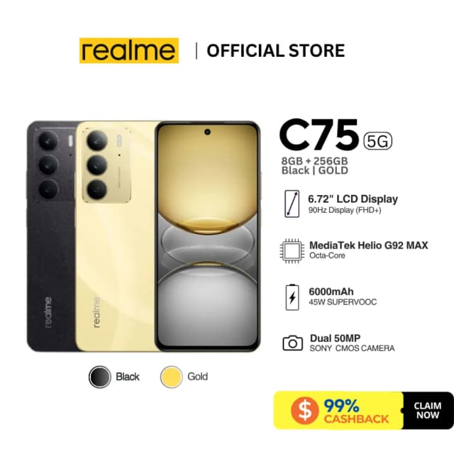 Điện thoại realme C75 8GB/256GB - 12