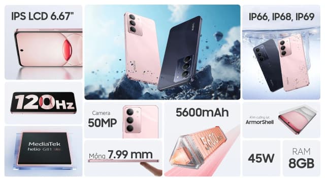 Điện thoại realme C75x 8GB/256GB - 6