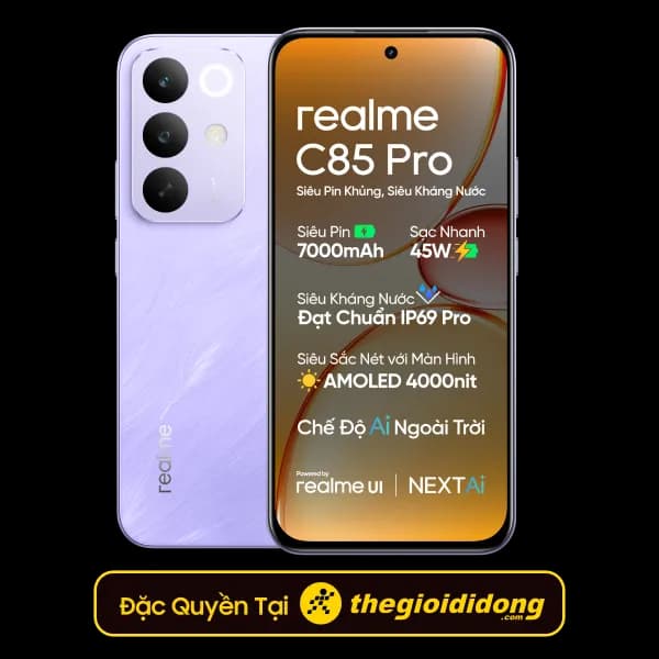 Điện thoại realme C85 Pro 8GB/128GB - Giá rẻ nhất hôm nay - Ảnh 1