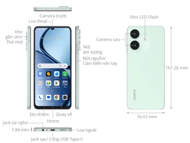 Điện thoại realme Note 60x 4GB/64GB - 11