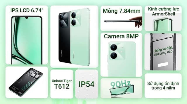 Điện thoại realme Note 60x 4GB/64GB - 3