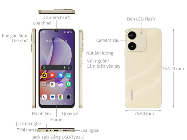 Điện thoại realme Note 70 4GB/64GB - 11