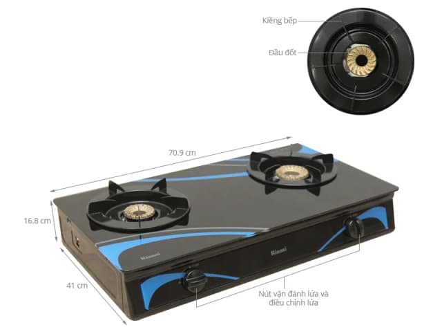 So sánh giá Bếp ga đôi Rinnai RV-3715GL(BC) rẻ nhất? - Ảnh 2