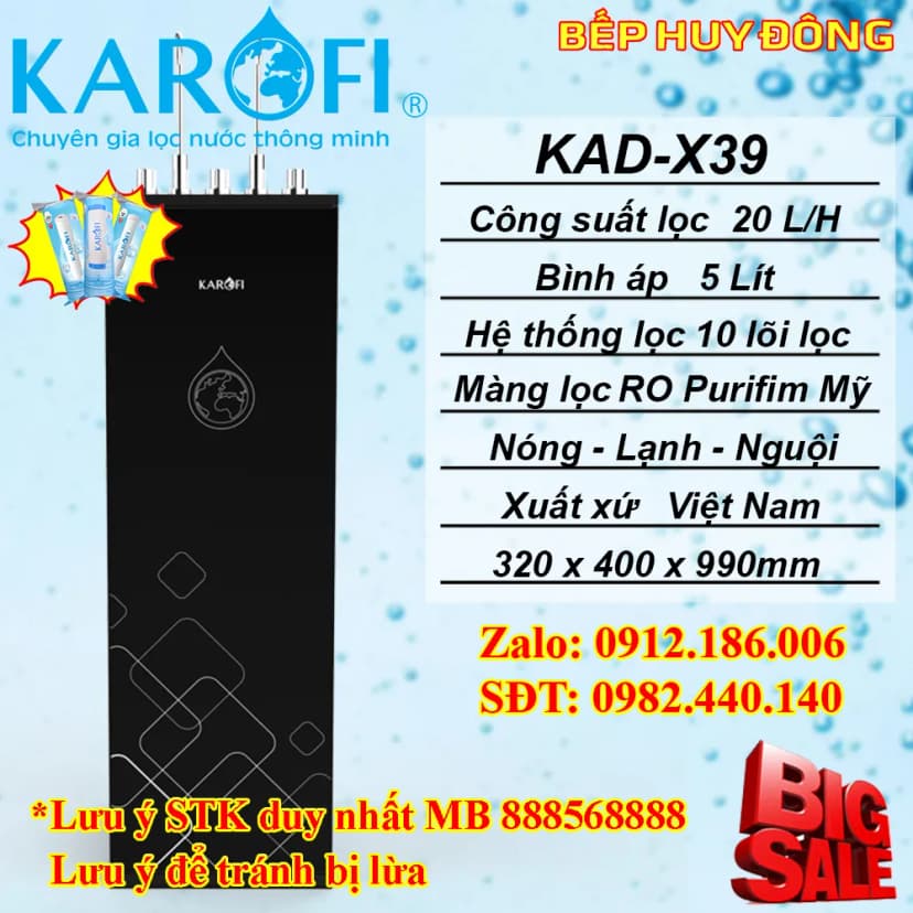 So sánh giá Máy lọc nước RO nóng nguội lạnh Hydrogen Karofi KAD-X39 10 lõi - Tìm sản phẩm giá rẻ nhất - Ảnh 10