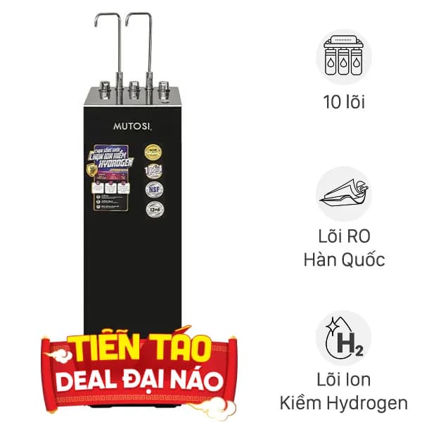 Máy lọc nước RO nóng nguội lạnh Hydrogen ion kiềm Mutosi MP-S128H 10 lõi - Ảnh 11
