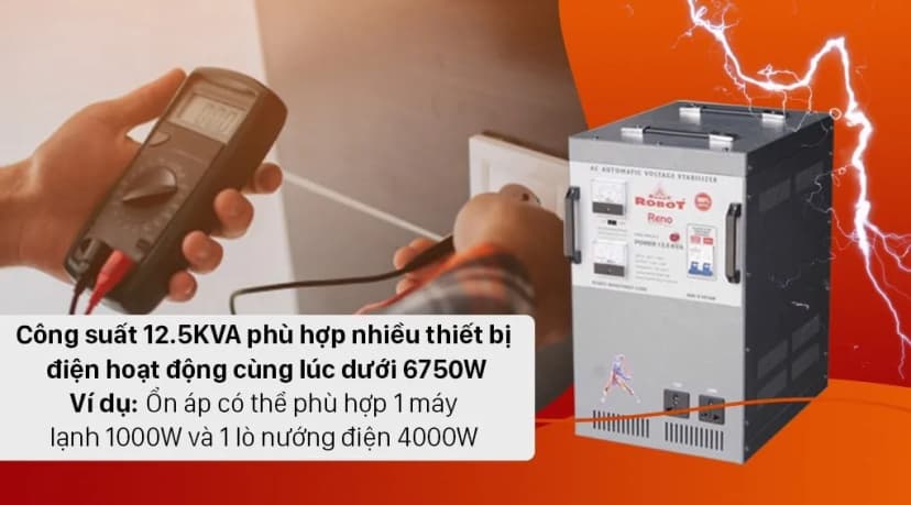 Ổn áp Robot 1 pha 12.5KVA 90 - Giá rẻ nhất hôm nay - Ảnh 5