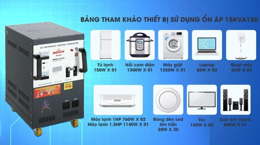 Ổn áp Robot 1 pha 15KVA 150 - Giá rẻ nhất hôm nay - Ảnh 2