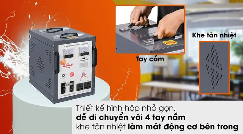 Ổn áp Robot 1 pha 5KVA 90 - Giá rẻ nhất hôm nay - Ảnh 3