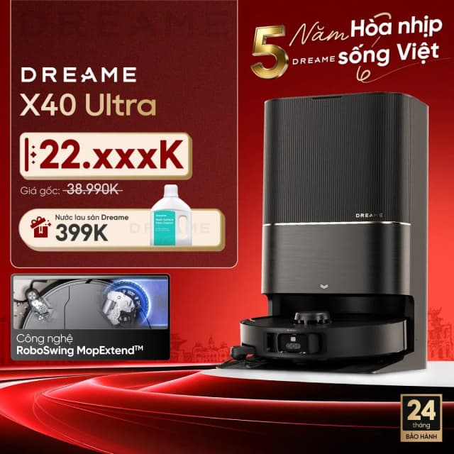 So sánh giá Robot hút bụi lau nhà Dreame X40 Ultra rẻ nhất? - Ảnh 18
