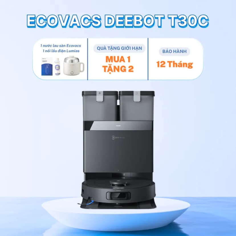 So sánh giá Robot hút bụi lau nhà Ecovacs T30C - Đen - Tìm sản phẩm giá rẻ nhất - Ảnh 6