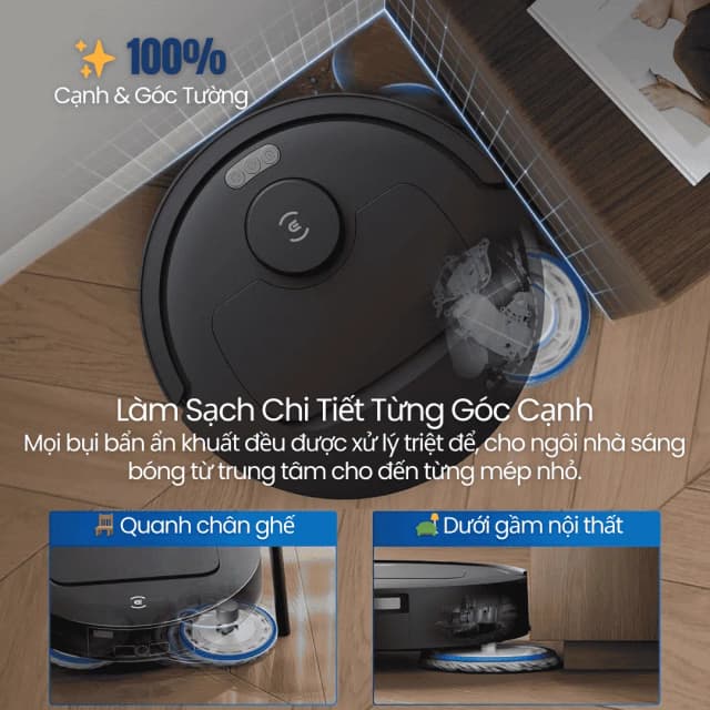 Top 1 so sánh giá Robot hút bụi lau nhà Ecovacs T30C Gen 2 Đen - Tìm sản phẩm giá rẻ nhất - Ảnh 9