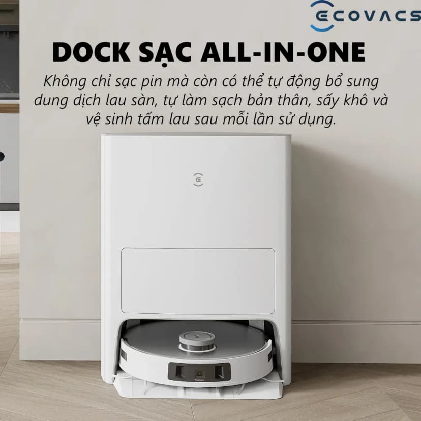 Robot hút bụi lau nhà Ecovacs X12 OMNICYCLONE - Giá rẻ nhất hôm nay - Ảnh 10