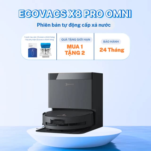 So sánh giá Robot hút bụi lau nhà Ecovacs X8 PRO OMNI - Trắng rẻ nhất? - Ảnh 18
