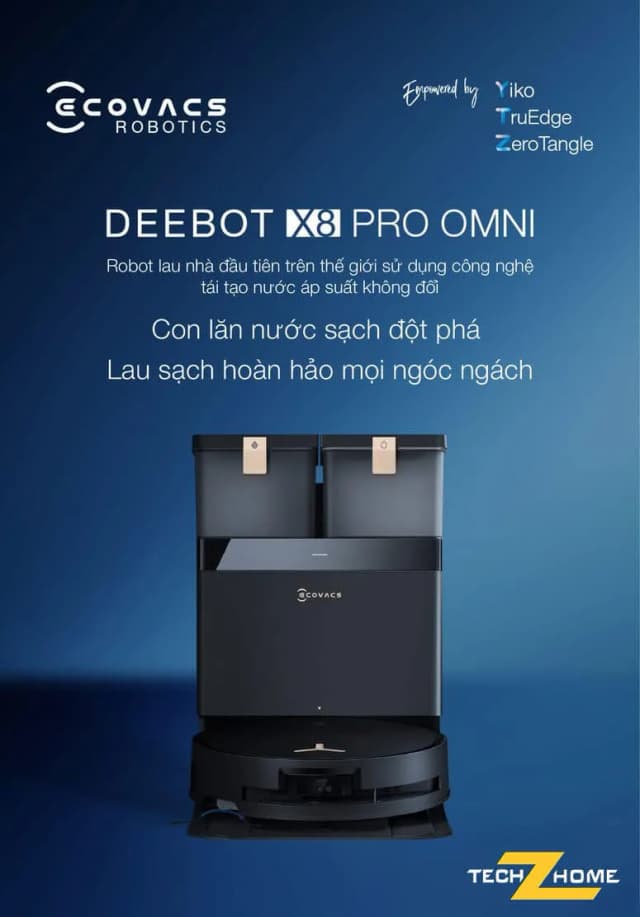 So sánh giá Robot hút bụi lau nhà Ecovacs X8 PRO OMNI - Trắng rẻ nhất? - Ảnh 7