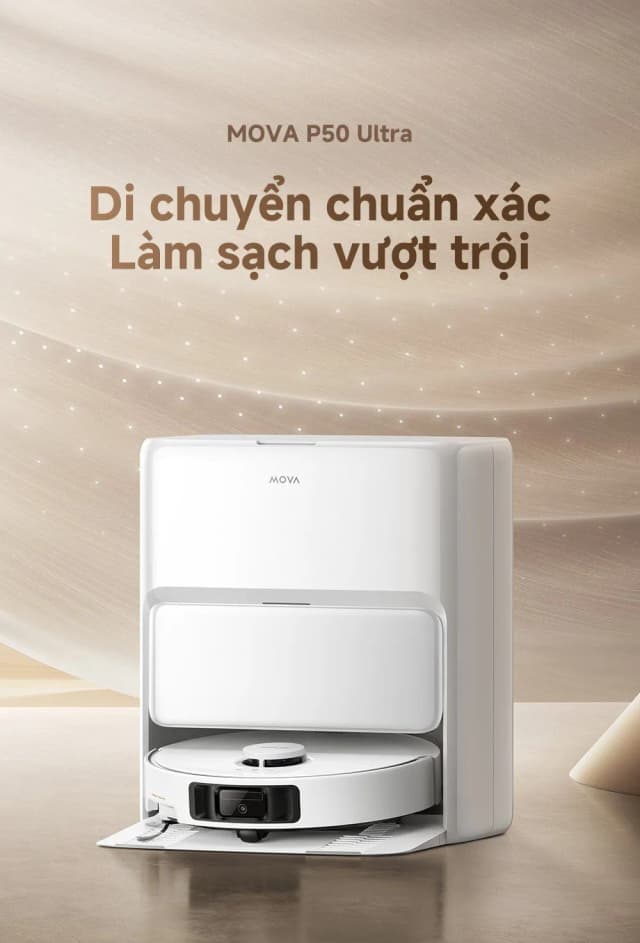 Robot hút bụi lau nhà Mova P50 Ultra - Ảnh 4