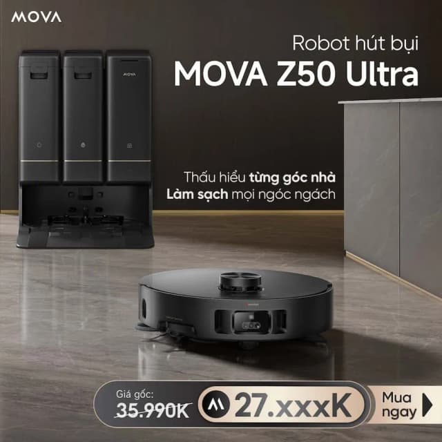 So sánh giá Robot hút bụi lau nhà Mova Z50 Ultra rẻ nhất? - Ảnh 13