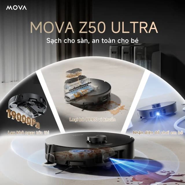 So sánh giá Robot hút bụi lau nhà Mova Z50 Ultra rẻ nhất? - Ảnh 17