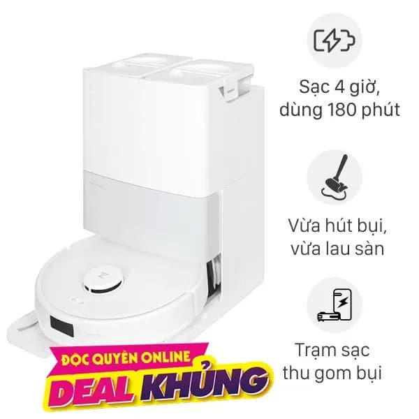So sánh giá Robot hút bụi lau nhà Roborock Q Revo 5V1 - Trắng rẻ nhất? - Ảnh 5