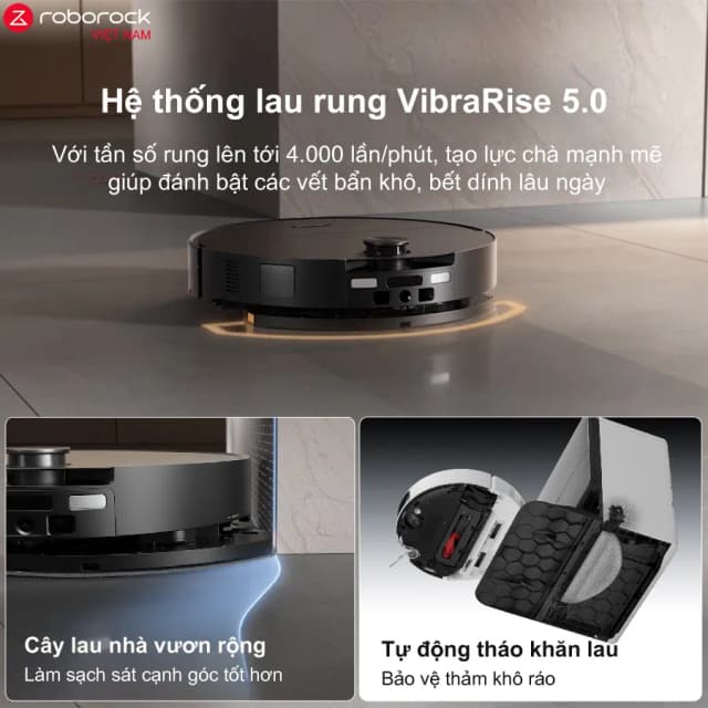 Top 1 so sánh giá Robot hút bụi lau nhà Roborock Saros 20 Auto (RRE0CPS+EWFD51HRR) - Đen - Tìm sản phẩm giá rẻ nhất - Ảnh 6