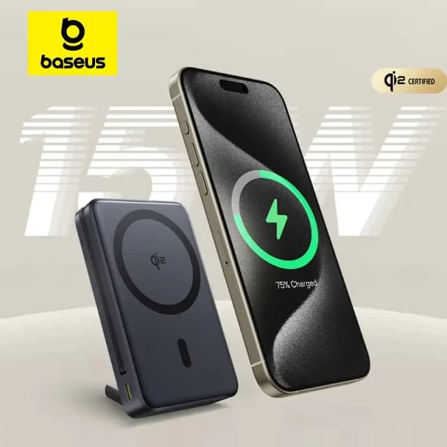 So sánh giá Pin sạc dự phòng 10000mAh Không dây Magnetic Qi2 Type C PD 45W Baseus Nomos PPNMS-1030SC kèm Cáp Type C rẻ nhất? - Ảnh 12