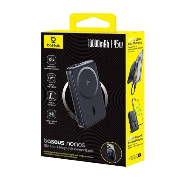 So sánh giá Pin sạc dự phòng 10000mAh Không dây Magnetic Qi2 Type C PD 45W Baseus Nomos PPNMS-1030SC kèm Cáp Type C rẻ nhất? - Ảnh 8