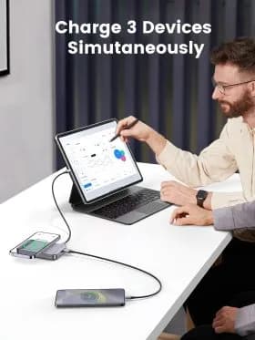 So sánh giá Pin sạc dự phòng Polymer 10000mAh Không dây Magnetic Type C PD QC 3.0 20W Ugreen PB206 rẻ nhất? - Ảnh 12