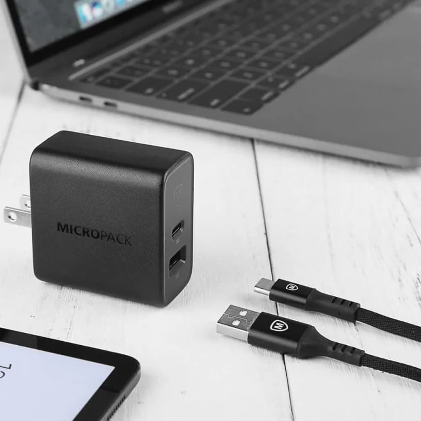 Sạc nhanh 2 cổng USB Type-C QC PD 65W MicroPack Power Server 65 MWC265PD - Giá rẻ nhất hôm nay - Ảnh 3