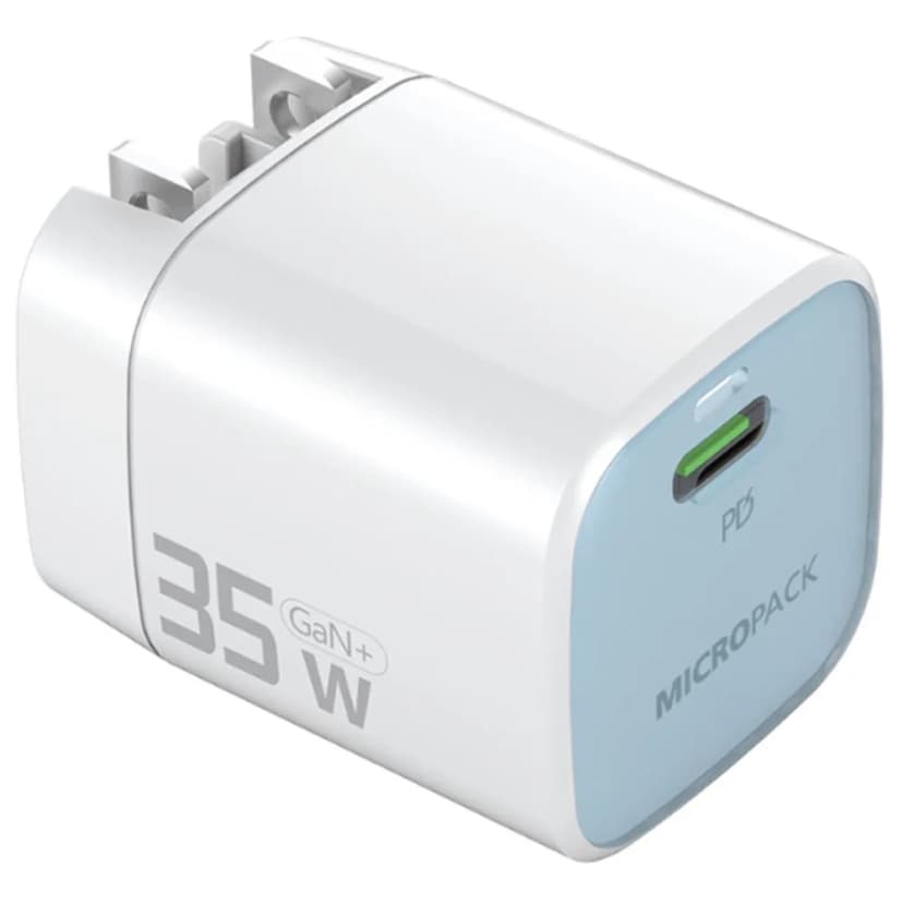 Sạc nhanh Type-C PD GaN 35W MicroPack Power Server 35 MWC135 - Xanh dương - Giá rẻ nhất hôm nay - Ảnh 2