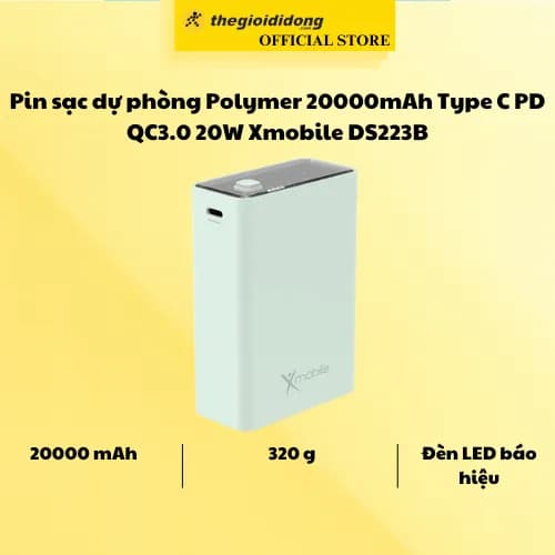 Top 1 so sánh giá Pin sạc dự phòng Polymer 20000mAh Type C PD QC3.0 20W Xmobile PowerBox+ JP218 - Tìm sản phẩm giá rẻ nhất - Ảnh 2