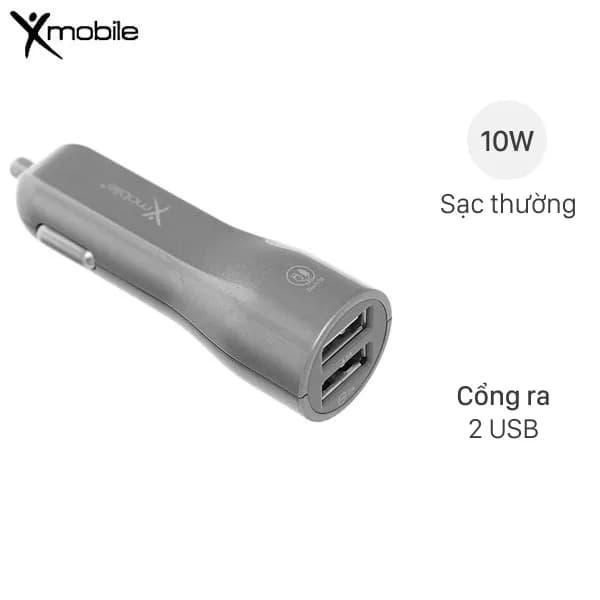 Sạc xe hơi 2 cổng USB 10W Xmobile TS-C063S - Giá rẻ nhất hôm nay - Ảnh 1