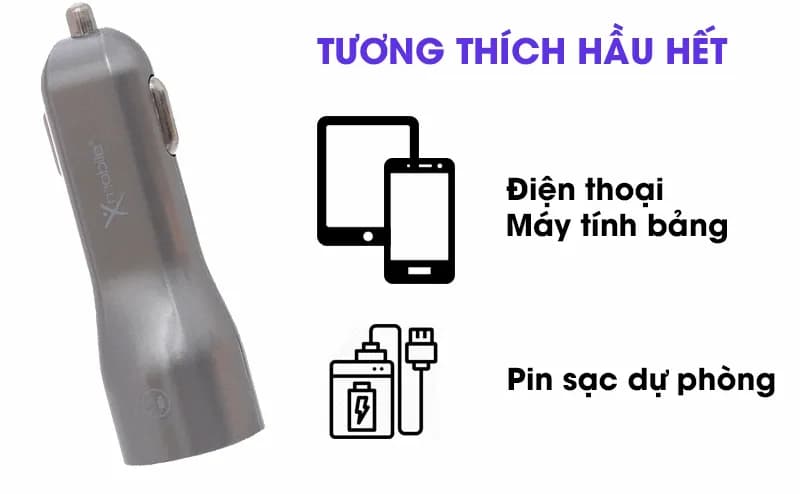 Sạc xe hơi 2 cổng USB 10W Xmobile TS-C063S - Giá rẻ nhất hôm nay - Ảnh 4