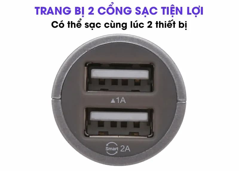 Sạc xe hơi 2 cổng USB 10W Xmobile TS-C063S - Giá rẻ nhất hôm nay - Ảnh 5