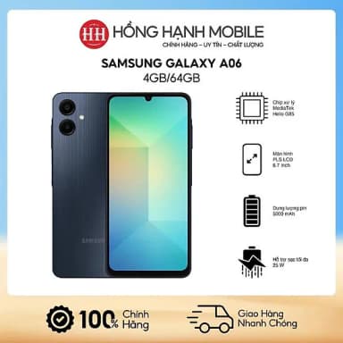 Điện thoại Samsung Galaxy A06 4GB/64GB - 16